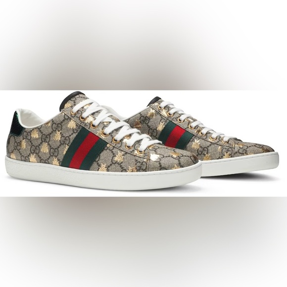 AUTHENTIC Gucci Woman's Sneakers Size 7 - Picture 4 of 12